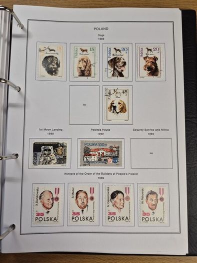 Poland stamps in album 1984 -1996