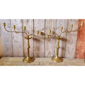 Pair of Brass Candelabras KAS546
