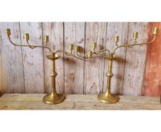 Pair of Brass Candelabras KAS546