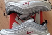 Nike Air Max 97 Silver Bullet (GS) Size UK-5.5/EUR-38.5 918890-001 Metallic Silver/Varsity Red-White-Black-2016