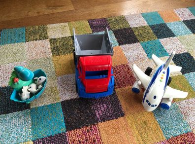 Toy plane truck and washable toys