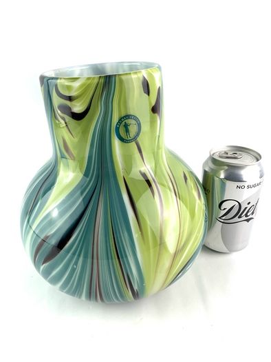 Retro German Art Glass Vase