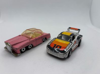 Vintage Matchbox Super  Fast Porsche 935 and Rolls Thunderbirds