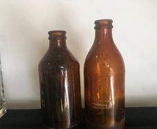 Vintage 1/2 pint bottles