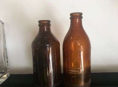 Vintage 1/2 pint bottles