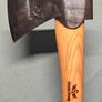 Custom Handcrafted "Ultralight" Mirror-Polished Bushcraft Hatchet Image 6