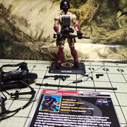 Gi Joe 50th Anniversary Cobra Rock Viper