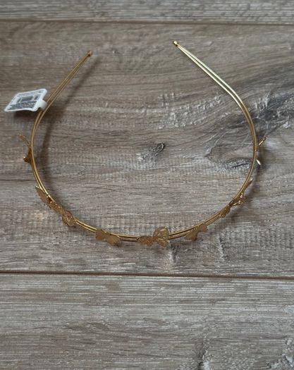 Claires Gold Butterfly Headband