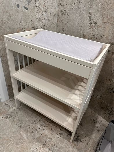 Ikea baby changing table and mattress
