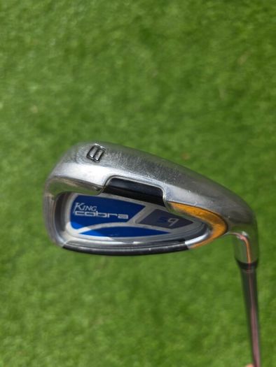 King Cobra ladies golf clubs. Right Hand 3 wood, 7 wood, pitching wedge, 9 iron and 8 iron.