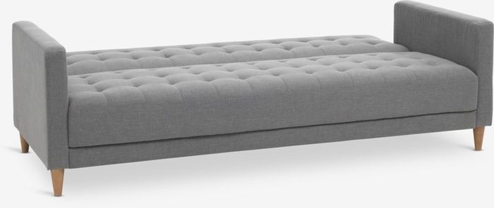 3-Seater Fabric Sofa Grey