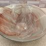 Large 26cm Hand-Blown Art Glass Centerpiece Bowl Image 3