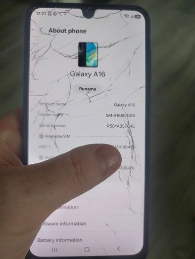 Two Samsung galaxy s A16 128GB A15 5G 128GB