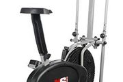Elliptical Cross Trainer Exercise Bike-Fitness Cardio Weightloss Workout Machine-With Seat + Pulse Heart Rate Sensors
