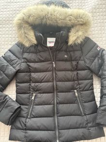 women winter jacket black Tommy Hilfiger size 10 / M medium