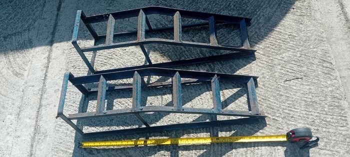 Car ramps and old car jack