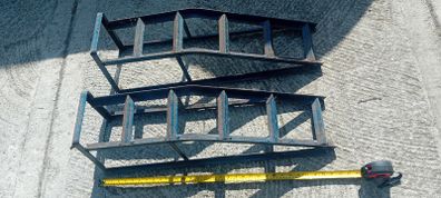 Car ramps and old car jack