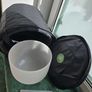 White Crystal Singing Bowl 24 cm with Mallet & Carry Bag Image 2