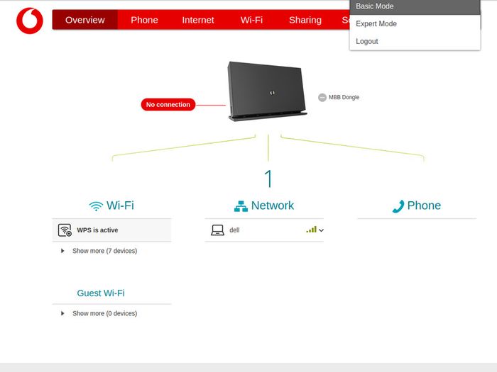 Wi-Fi router Gigabox SHG3000