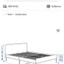 Ike Slattum Grey Double Bed Fram Image 5