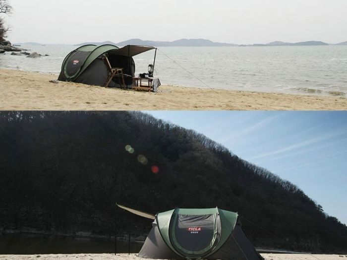 Automatic Camping Outdoor Pop-up Tent for Waterproof Quick-Opening Tents 4 Person Canopy with Carrying Bag Easy to Set up MULTIPLE COLOURS AVAILABLE, SEE PHOTOS (FREE POSTAGE)