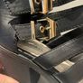 Black cut-out platform heel Image 2