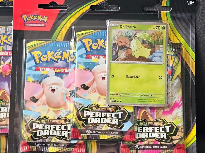 Pokemon TCG Mega Evolution Perfect Order 3 Pack Blister Pack Brand New Sealed