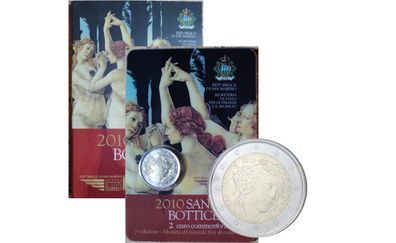 San Marino 2 Euro Brilliant Uncirculated Coin 2010 - Sandro Botticelli
