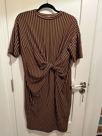 Zara Trafaluc Striped MIDI dress size S