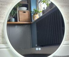 LED Bathroom Mirror Dual LED Antifog 60cm Round