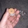 wooden knob x4 (painted) Image 2