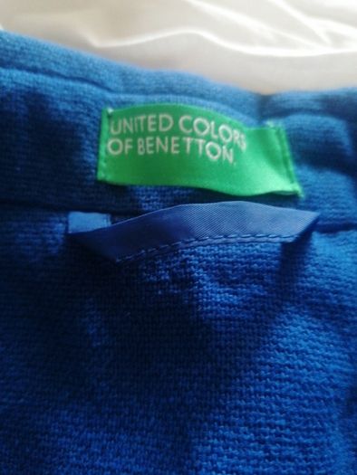 Benetton blue COAT UK 10-12
