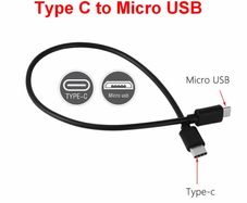 Short Type C USB-C To Micro USB Charger Cable Data OTG Macbook DJI Power Bank