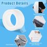 Window Weather Sealing Tape 3 cm x 10 m Waterproof Window Draft Isolation Sealing Film Weather Seal Tape for Door Draft Stopper Adhesive Tape No Residue Sealant for Winter Image 3