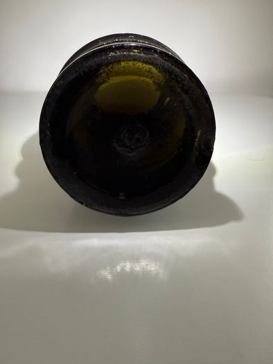 Pair of Antique Victorian Black Glass Barrel Jars (c. 1850s)