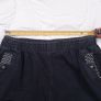 Celia Black Elastic Waist Straight Leg Stretch Trousers Moon Pattern Pocket Trim 10-12UK/38-40EU Image 8
