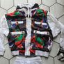 Women Men Vintage Retro 70s 80s  tracksuit white size L Large Image 3