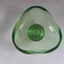 Green Glass Candle Holder Image 2