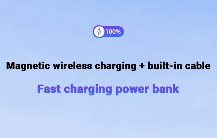Powerbank Magsafe 10000 mAh 4-in-1 wireless + 3 built-in cables, NEW