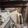 Antique Cast iron fireplaces, brass fire insert Image 4