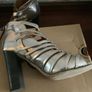 Diesel black gold  sandals, good condition, uk6 , made in Italy Image 4