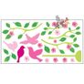 Flowers Vine & Birds Stylish Wall Stickers Home Art Image 2