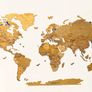 3D Premium Wooden World Map with Country Borders Country Names Capital Names US and Canada Borders and Names World Biggest City Names World Image 2