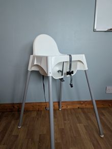 Baby Weaning Bundle - Antilop Highchair, Cutlery Sets & Mini Muffin Trays (Used / Great Condition)