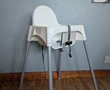 Baby Weaning Bundle - Antilop Highchair, Cutlery Sets & Mini Muffin Trays (Used / Great Condition)