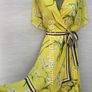 BNWoT Karen Millen Yellow Floral Wrap Dress - As seen on TV Image 4