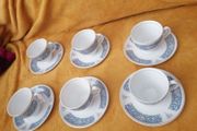 Vintage porcelain set of 6 Johnson Brothers Snowhite