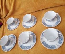 Vintage porcelain set of 6 Johnson Brothers Snowhite