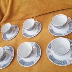Vintage porcelain set of 6 Johnson Brothers Snowhite