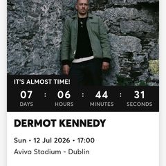 Dermot kennedy  sun 12th 2 tickets sitting